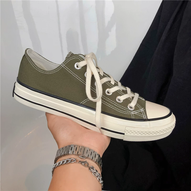 Neue Sommer atmungsaktive Canvas-Schuhe für Herren, vielseitig, niedriger Schaft, lässig, Koreanisch, Studenten, Stoffschuhe, trendig, Board-Schuhe