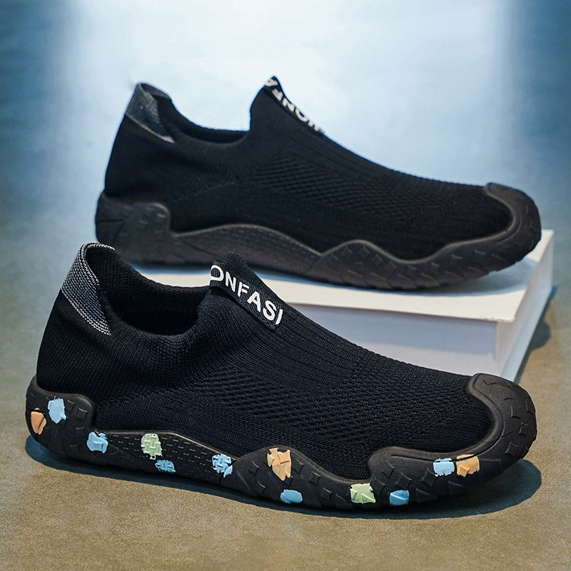 Zapatos para Hombre 2026 Primavera Modernos Versátiles de Malla de Punto Transpirables Antideslizantes Running Casuales