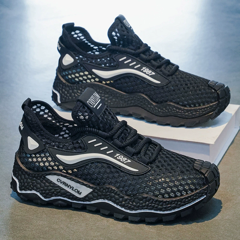 Zapatillas de running de malla transpirable para hombre 2026 Verano Suela suave Antideslizante Deportivas