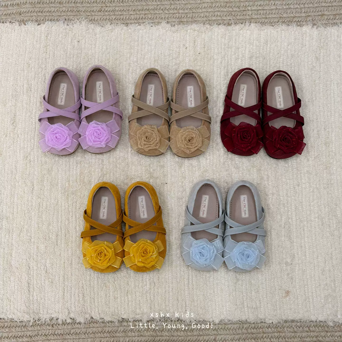 XSHX Chaussures Mary Jane en velours pour filles, semelle en caoutchouc antidérapante, automne