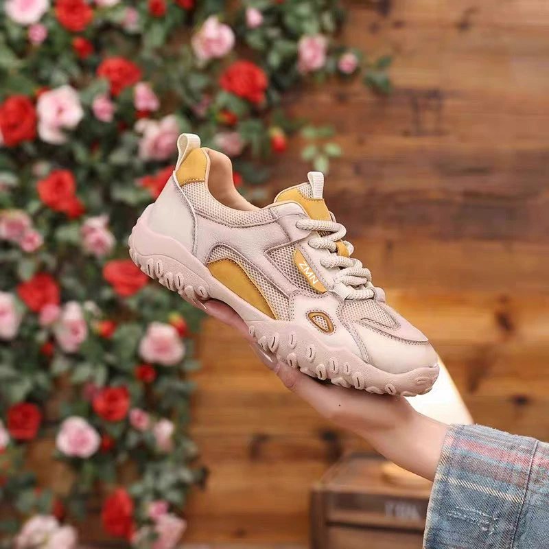 Sapatos Alemães Mesh Femininos Verão 2026, Antiderrapantes Caminhada Exterior Leve Corrida