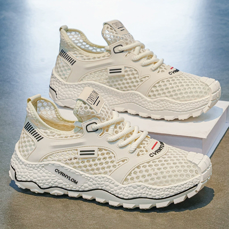 2026 Verano Fino Hombre Malla Transpirable Zapatos Antideslizante Suela suave Casual Zapatillas