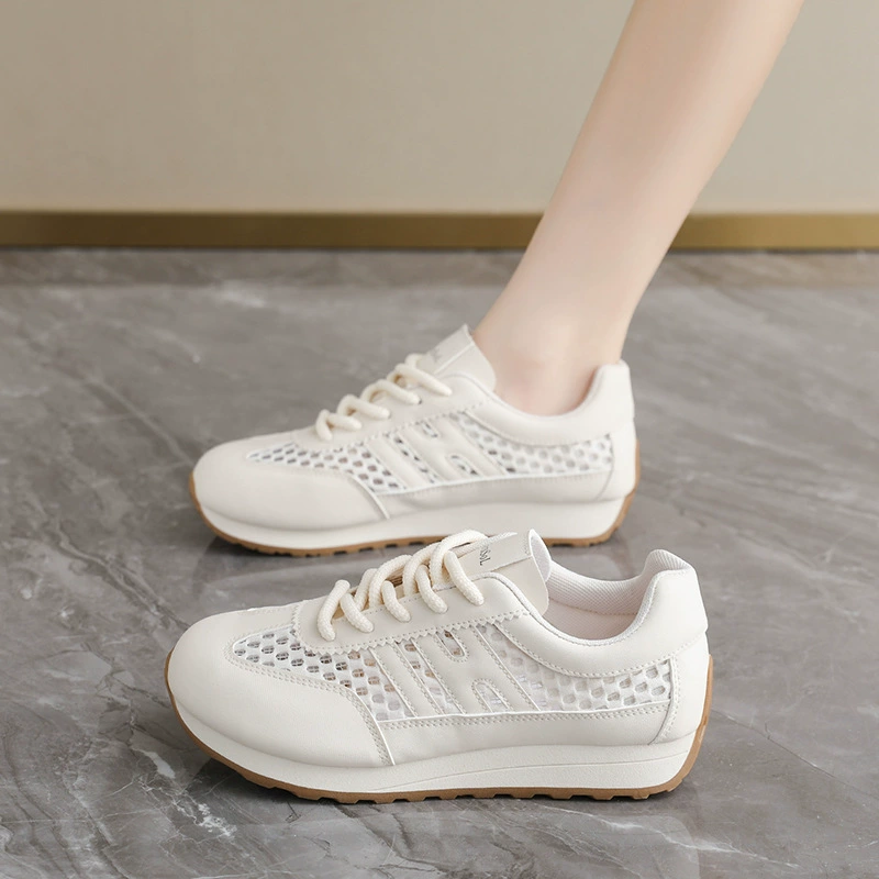 Tênis Chunky Femininos Verão Respiráveis Mesh Sola Grossa Sapatos Casuais 2026 Novo