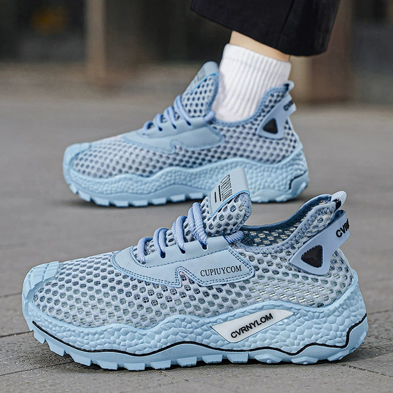 Zapatillas Deportivas Casuales de Moda para Hombre Verano 2026 de Malla Transpirable Huecas Ligeras