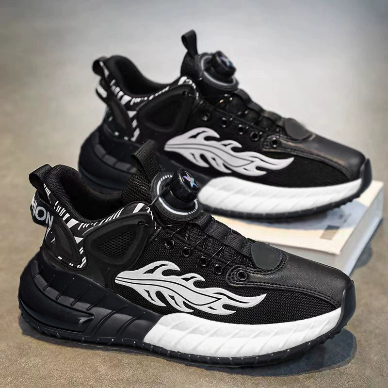 Zapatillas de Running Casuales Primavera 2026 Hombre Juvenil Botón Giro Elevadores Papá Modelo 2061
