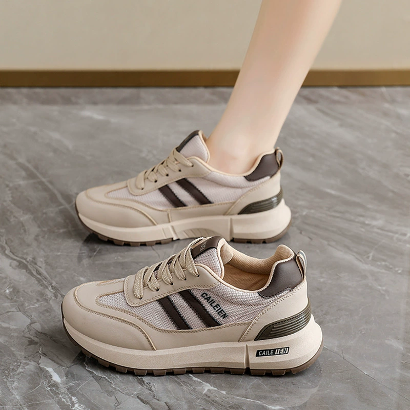 Tênis Dad Feminino Verão Mesh Respirável Estilo Coreano Sola Grossa Casual