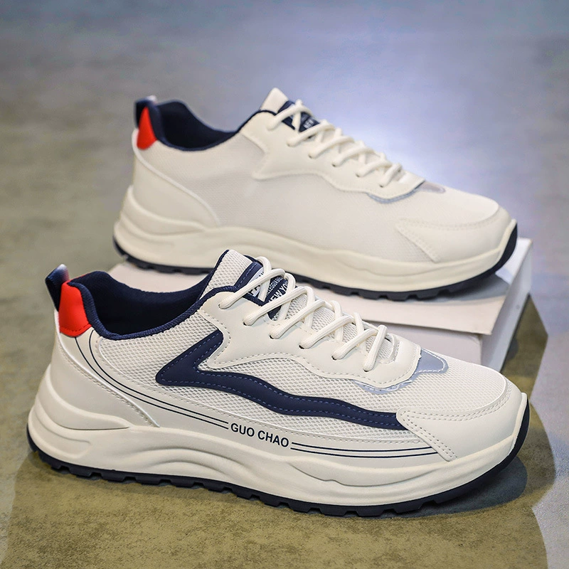 Herren 2026 Sommer Mesh Atmungsaktiv Teenager Freizeit Sportschuhe Dicke Sohle Erhöhung Dad Sneaker