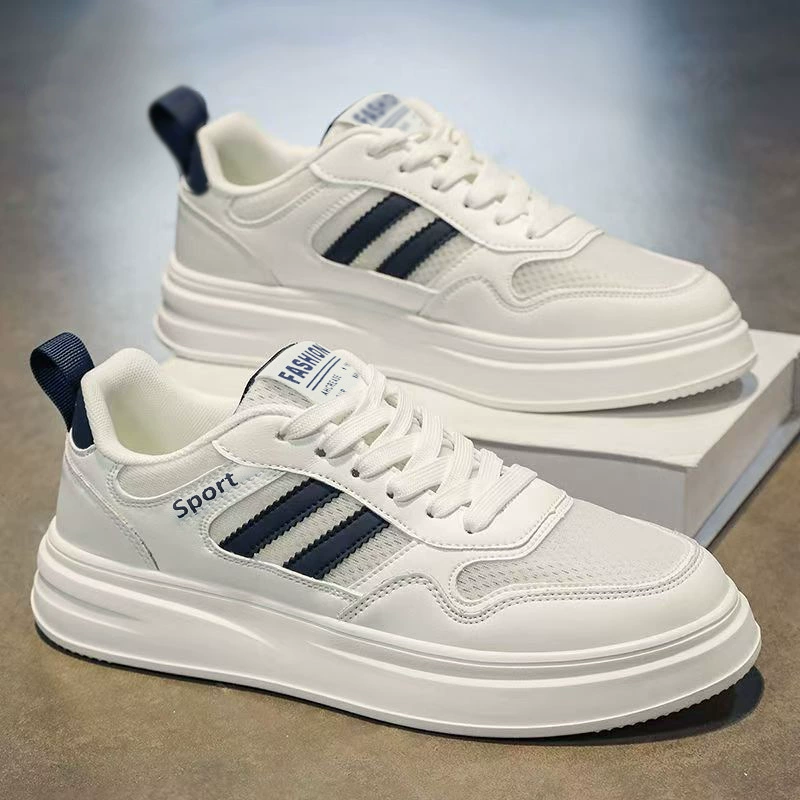 Zapatos de Playa Casuales Juveniles Verano 2026 Hombre Suela Gruesa Malla Transpirable Blancos Estudiante Modelo 2079