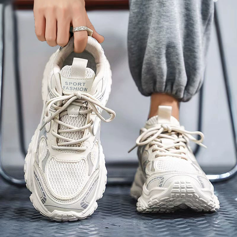 Zapatillas de running de malla transpirables casuales para estudiantes adolescentes hombre 2026 verano