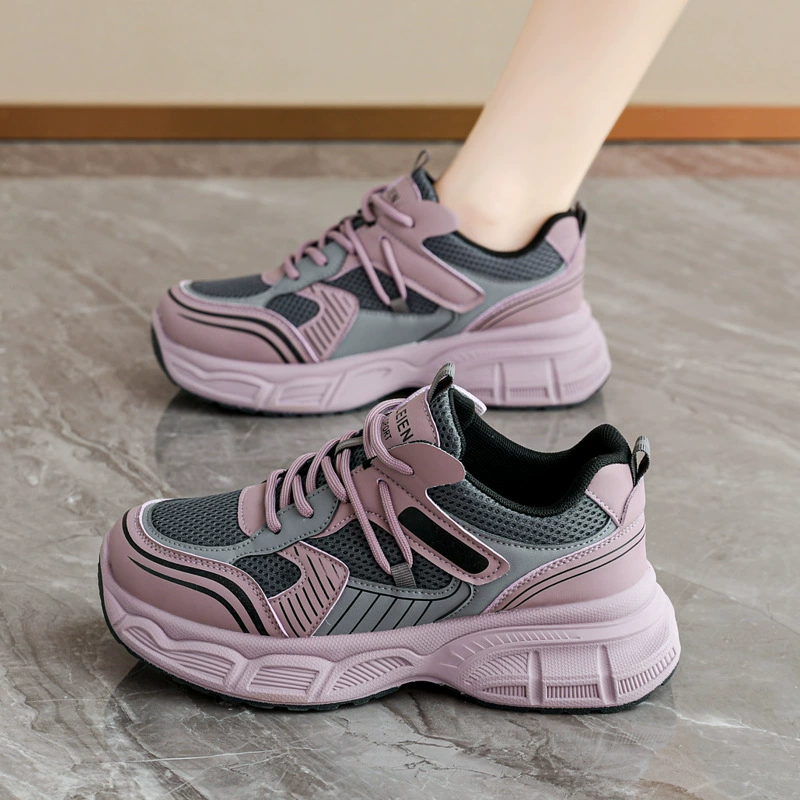 Zapatillas Chunky para mujer 2026 otoño, estilo coreano estudiante, suela gruesa, zapatos de running casuales