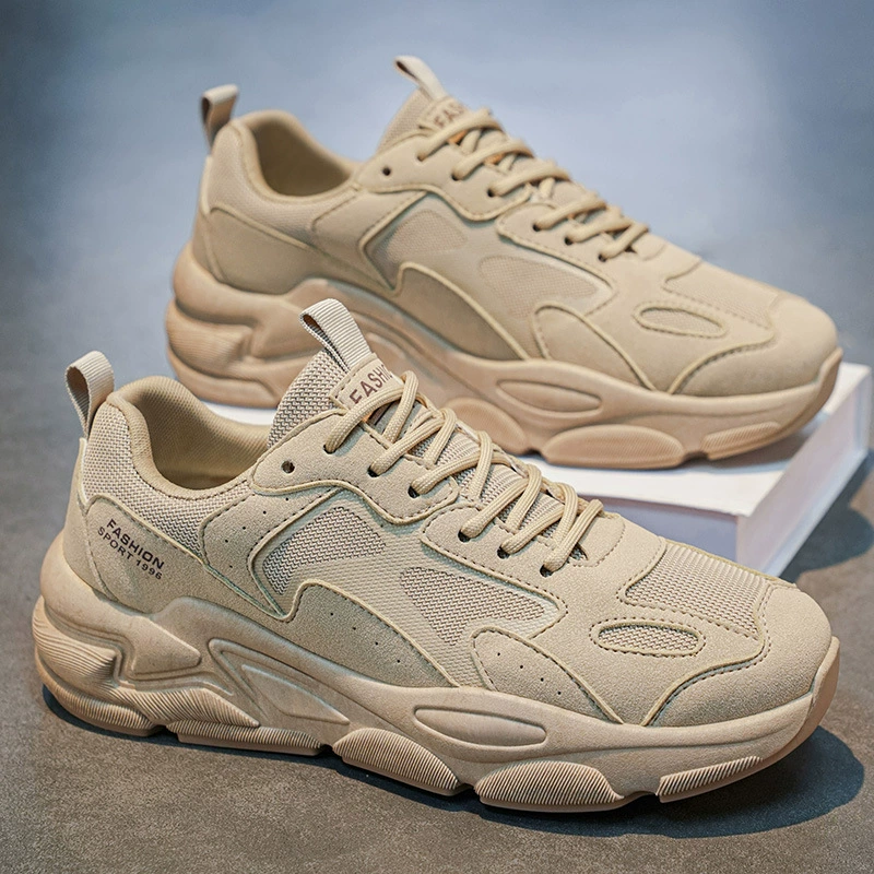 Zapatillas de malla transpirables casuales para hombre verano 2026, suela gruesa, para estudiantes