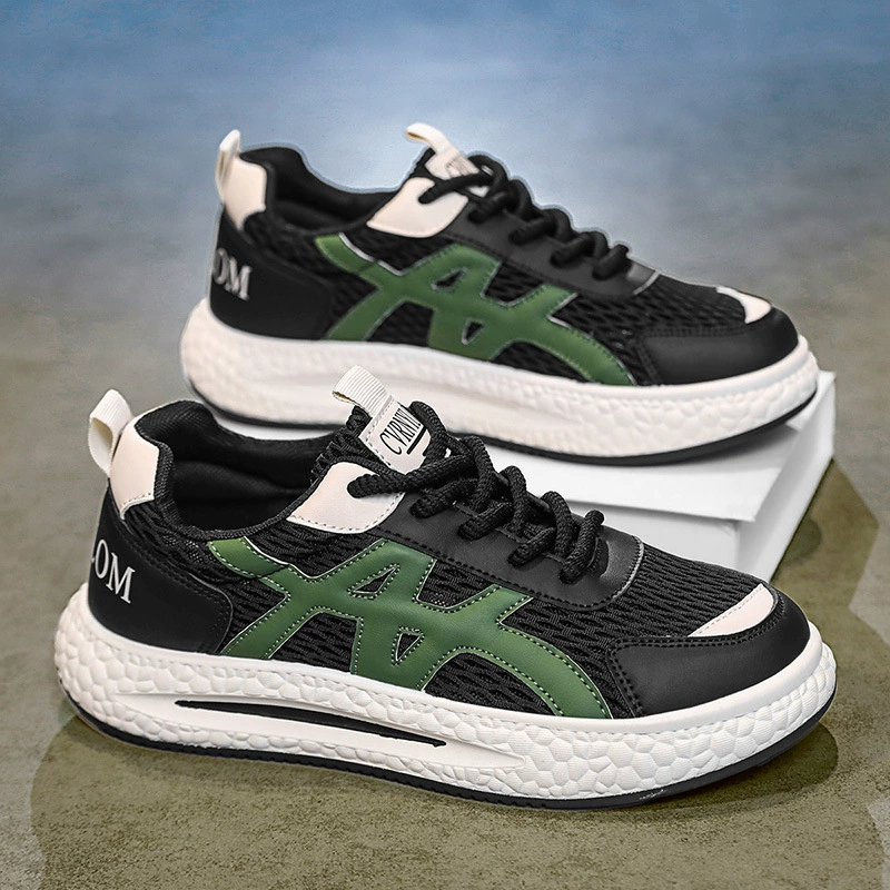Zapatillas Deportivas para Hombre Verano 2026 Nuevas de Malla Transpirable de Moda Alta Gama Suela Suave Running Dad Sneakers
