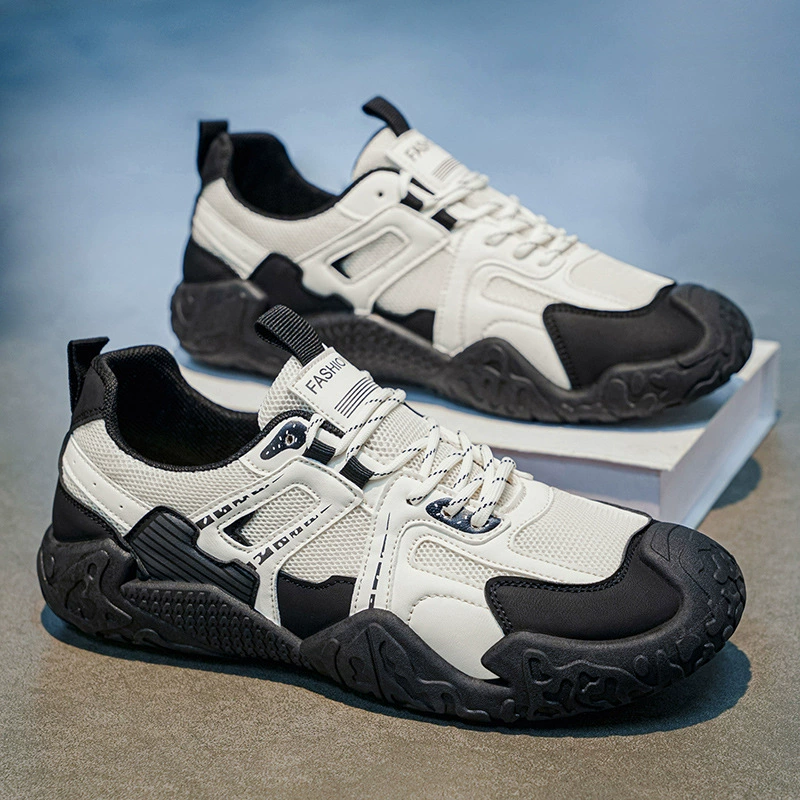 Zapatillas casuales transpirables negras para hombre verano 2026, para exteriores, senderismo, estudiantes