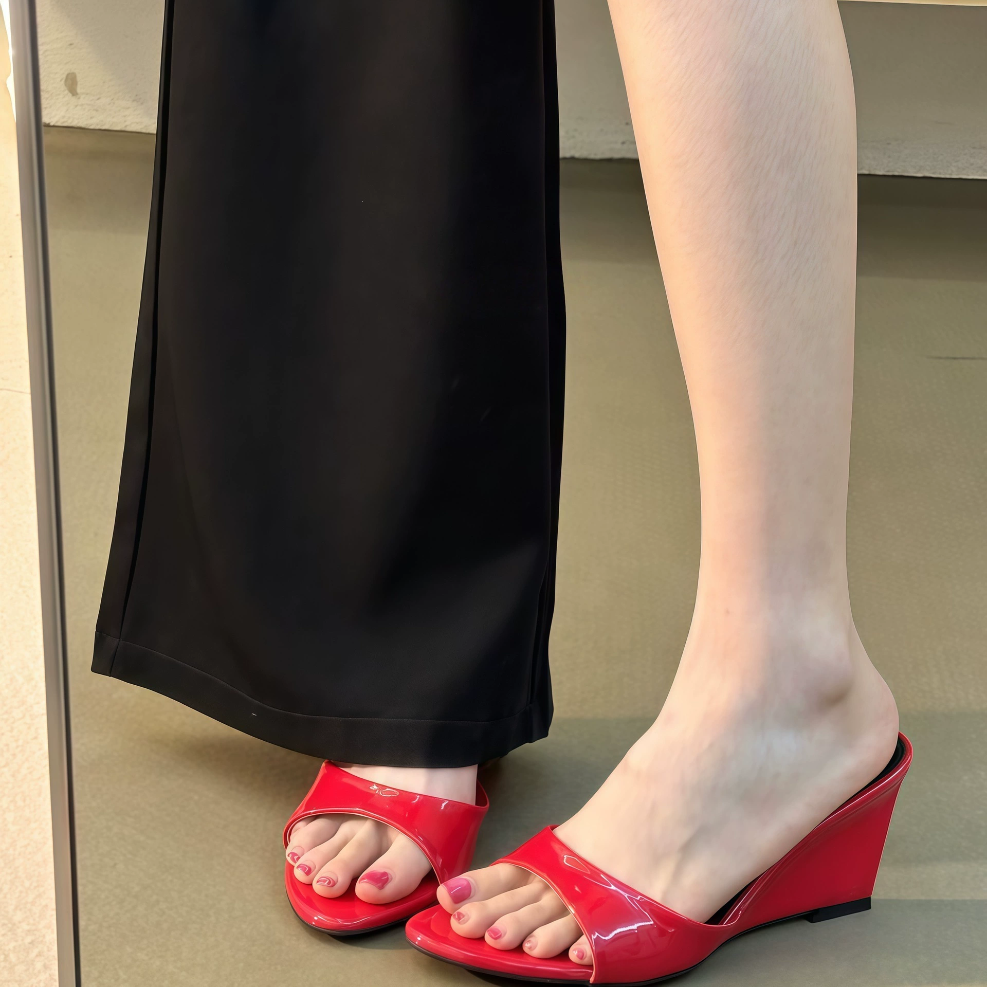 Nuevas sandalias de cuña con punta abierta estilo europeo verano 2026 para mujer, casual y modernas
