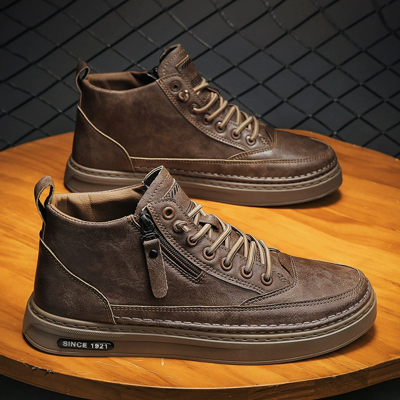 Chaussures cuir affaires homme 2026 hiver mode casual durables basses