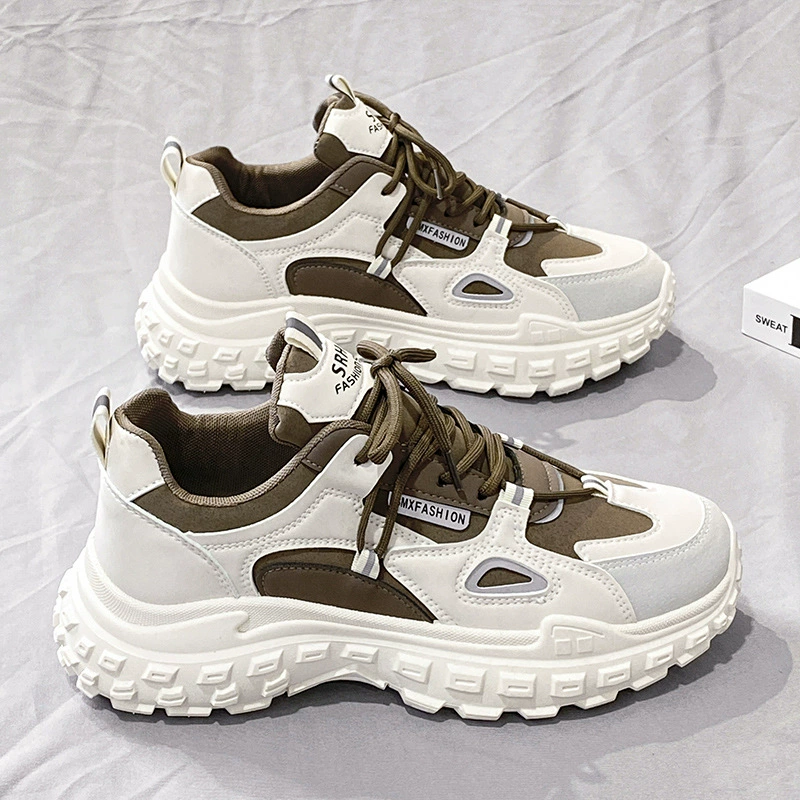 Herren-Casual-Erhöhungssneaker 2026 Winter weiße Dad-Schuhe Mode