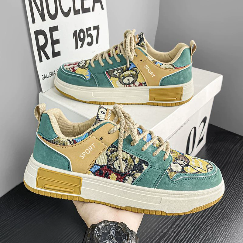 Zapatos de tablero casuales para hombre 2026 Invierno Transpirables Suela gruesa Antideslizantes Zapatillas para estudiantes