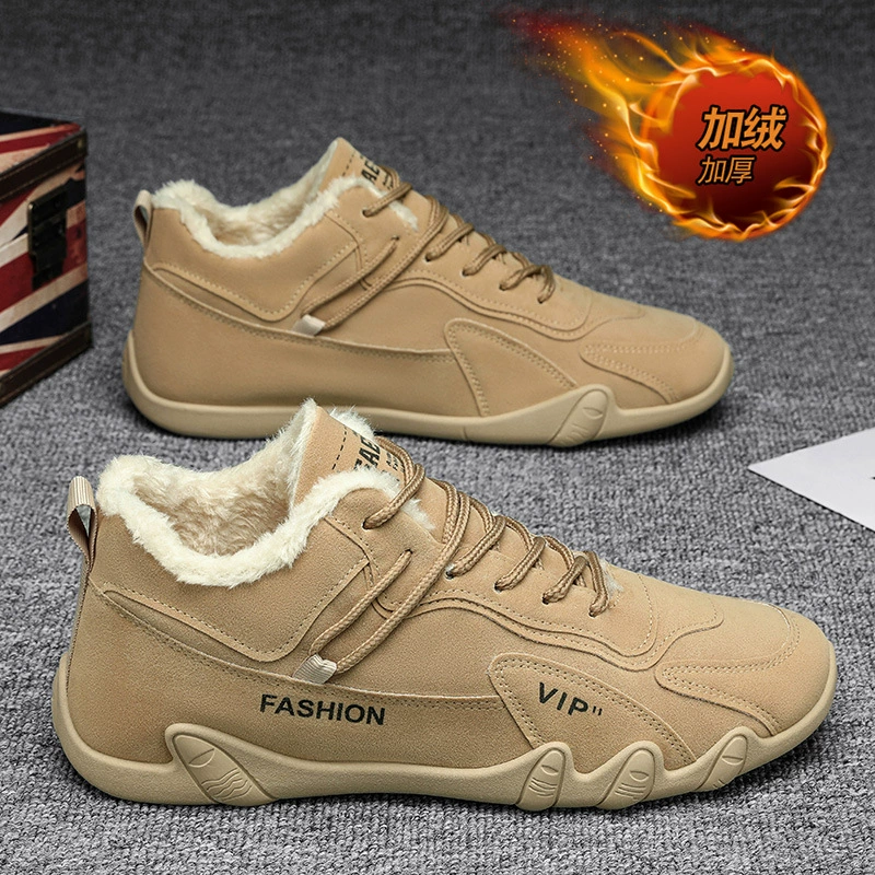 Men's Winter Cotton Lined Warm Work Safety Shoes 2026 Anti-Slip Martin Boots