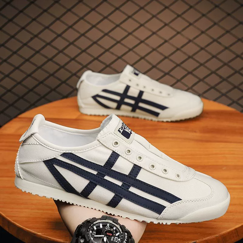 Zapatos de lona sin cordones 2026 para hombre, zapatillas casuales Agora, zapatos perezosos, zapatillas Ins