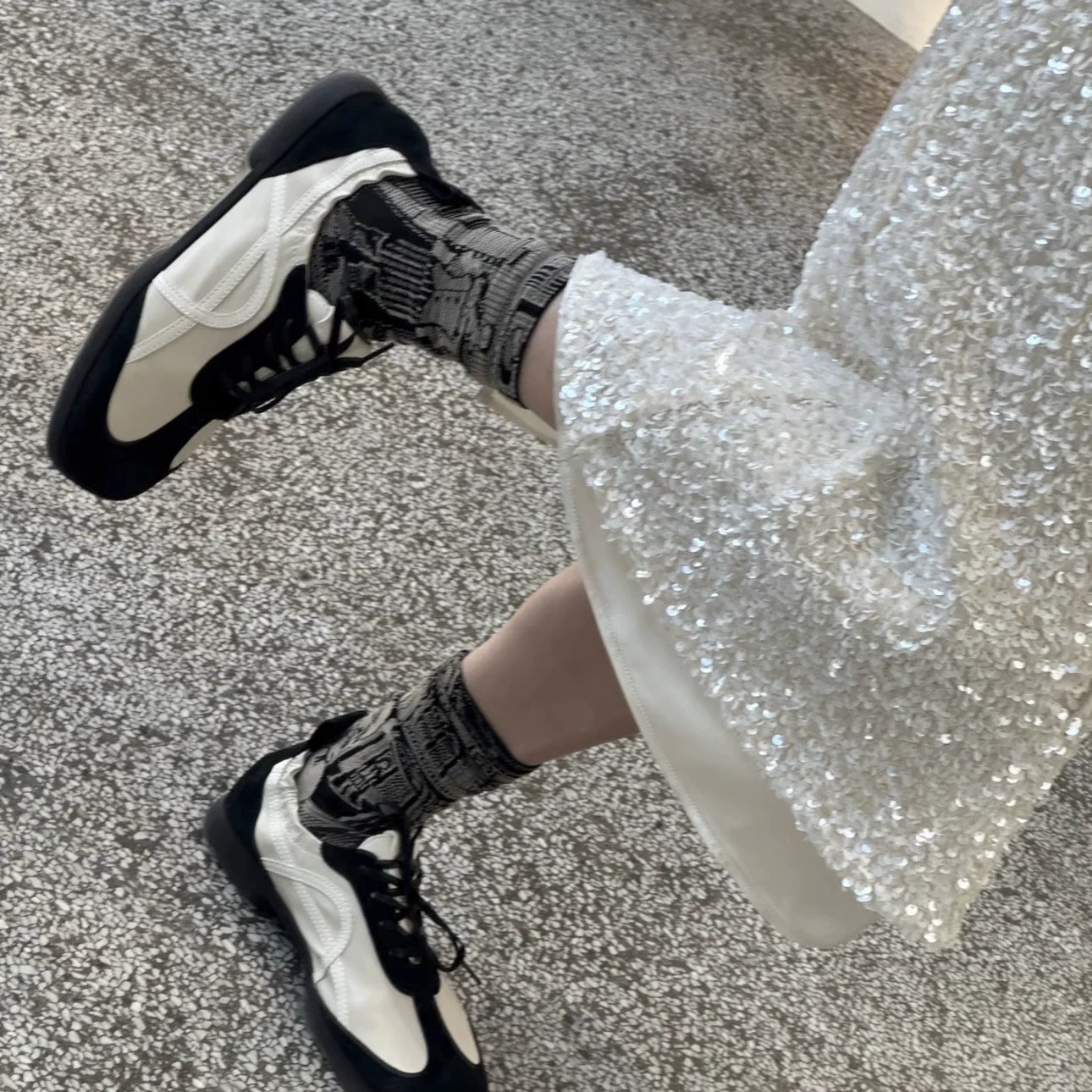 Designer 2025 New Spring Summer Arranged Color Block Black Ballet Flats Soft Sole German Trainer Casual Sport Shoes