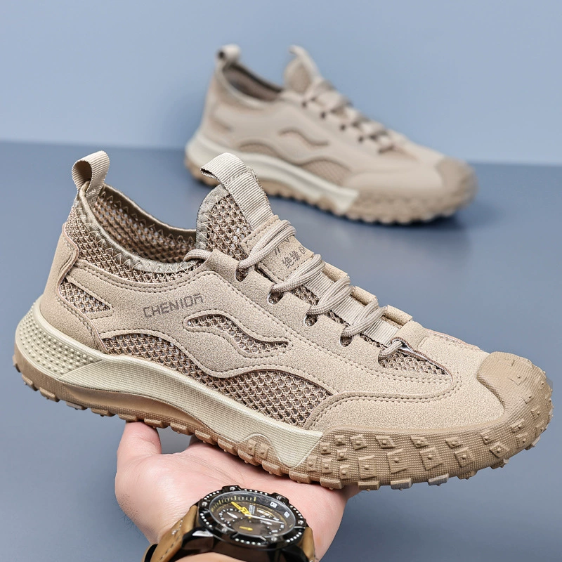 Men's Safety Shoes 2026 Breathable Mesh Summer Non Slip Wear Resistant Hiking Shoes