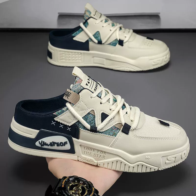 Winter Neue Herren Mule Schlupf-Atmungsaktive Mesh Board Schuhe für Teens