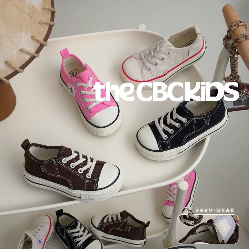 XSHX Zapatillas de lona japonesas de caña baja sin cordones para niños pequeños, niños y niñas, velcro, primavera-otoño 246078