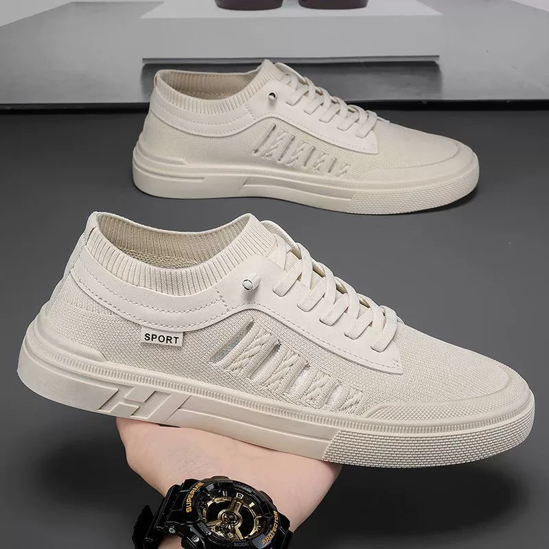 Мужские дышащие тонкие сетчатые туфли-носки slip-on легкие