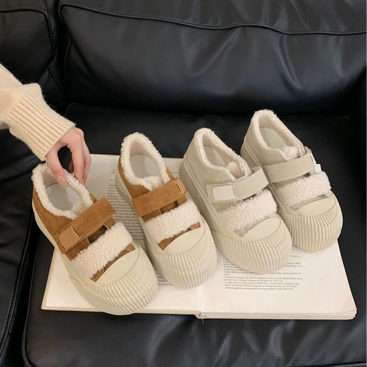 新款秋冬新款真皮厚底毛毛鞋加厚绒保暖休闲饼干鞋小白鞋女
300+人
商品复购率22.22%
