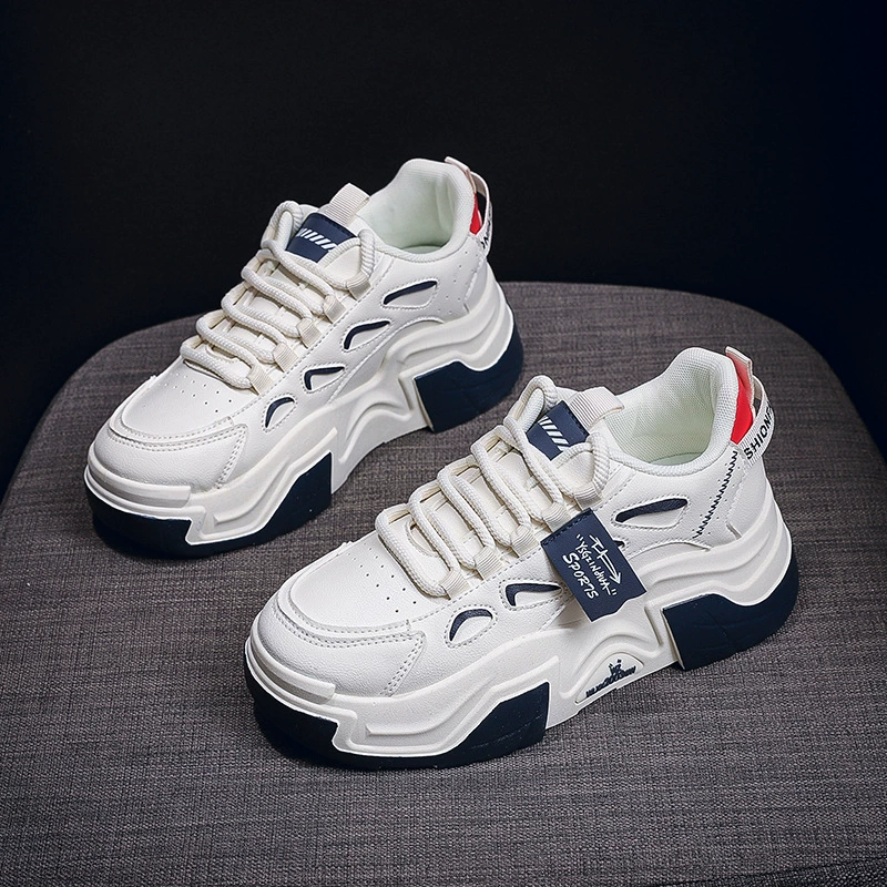Chaussures de sport chunky semelle épaisse femme style coréen automne, running décontracté C-5501