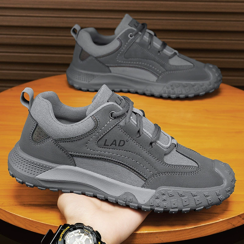 Men's Spring Casual Shoes Fashion Safety Shoes Breathable Sneakers Hiking Trendy Sports Outdoor Work Shoes