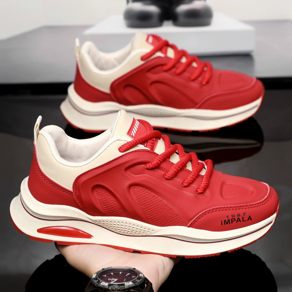 Men's Agility Running Shoes, Breathable Lightweight Thick Sole Dad Shoes Fall 2024