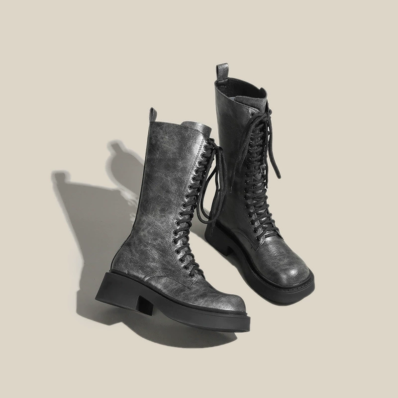 Women's Top Version Retro Distressed Big Toe Martin Boots 2025, Thick Sole Work Boots