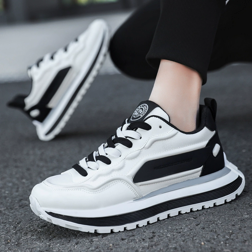 Men's Breathable Casual Sneakers, Anti-Slip Soft Sole White Shoes Dad Shoes 2026