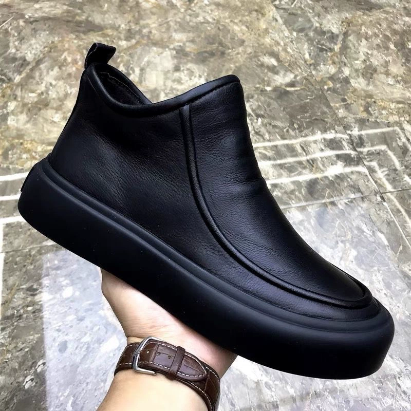 Summer New Men's Handmade Business Casual Leather Shoes Retro Soft Breathable Loafers
