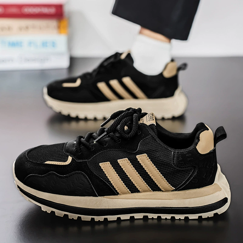 Spring Summer Men's Soft Running Shoes Trendy Dad Shoes Durable Breathable Casual Board Shoes