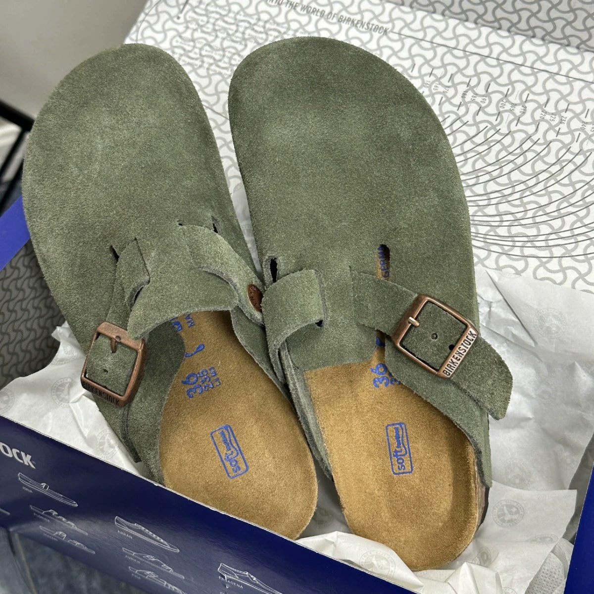 Rohmaterial neue Kork-Halbpantoffeln Birkenstock 2025 Frühling-Herbst lässige faule Schuhe Slide-Sandalen