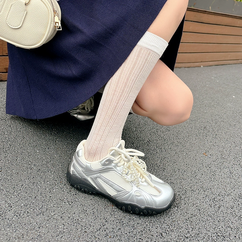 新款秋季上新时尚月牙底~蕾丝珍珠带内增高休闲阿甘鞋女德训鞋
4.1
80+人
商品复购率22.22%
100+人已