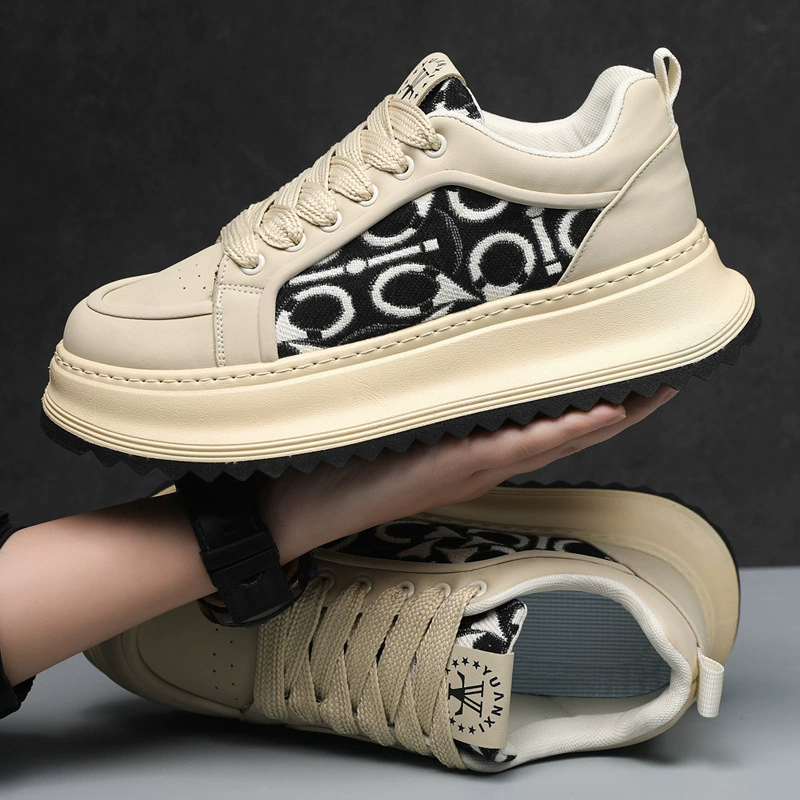 Men's Large Size Spring Casual Shoes, Soft Sole Low Top Ethnic Embroidered Sneakers