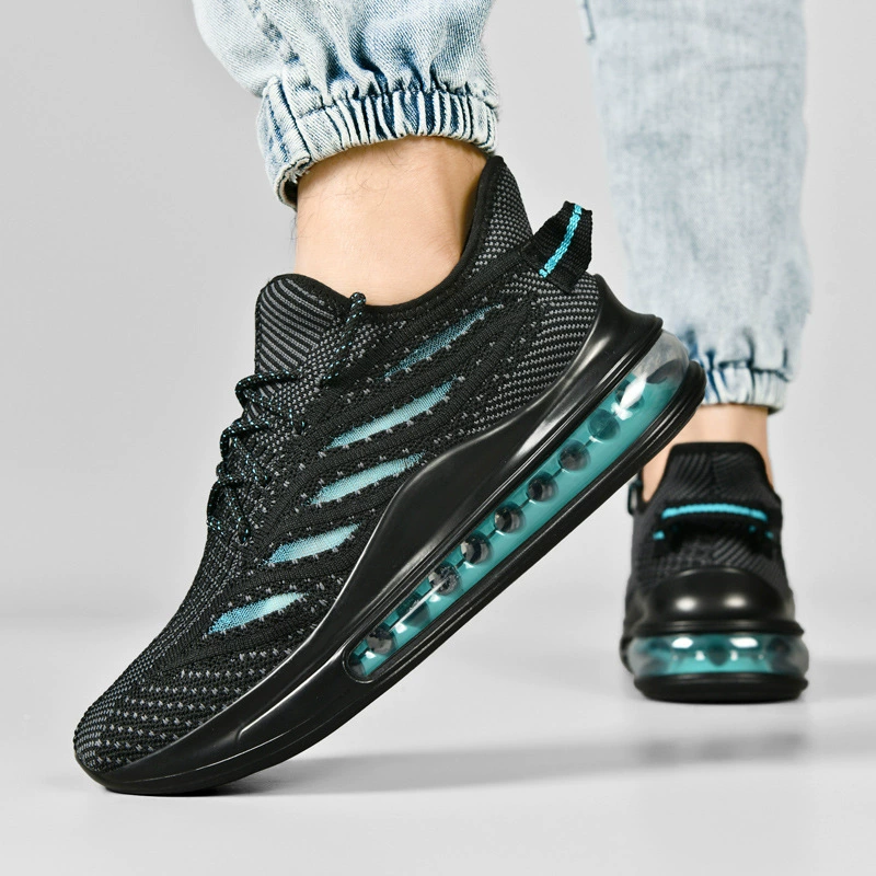 2025 Novos Tênis Casuais Air Cushion Masculinos, Tamanho 48 47, Knit Respiráveis