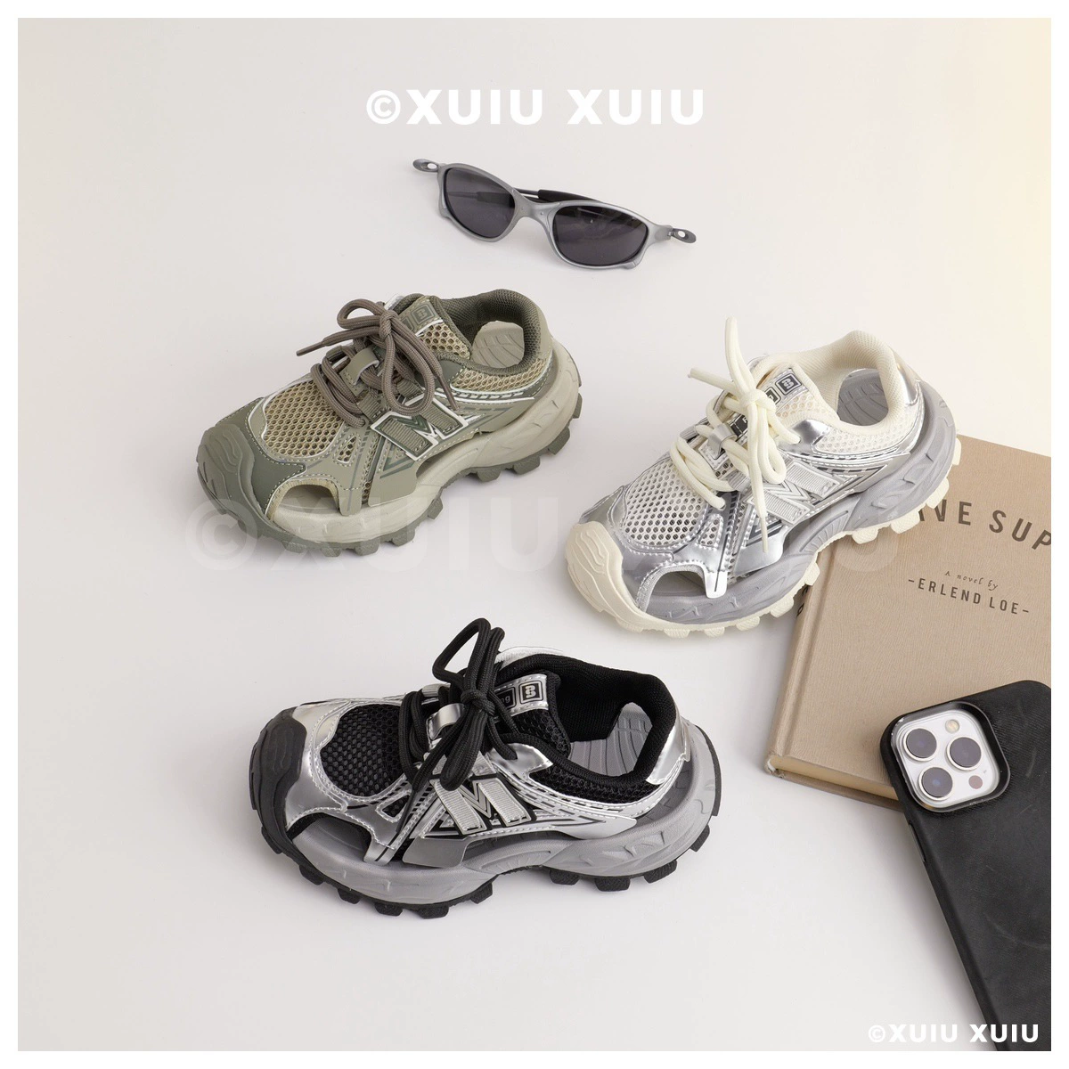 XSHX Paris Sandals Retro Kids Fisherman Sandals for Beach Spring Summer