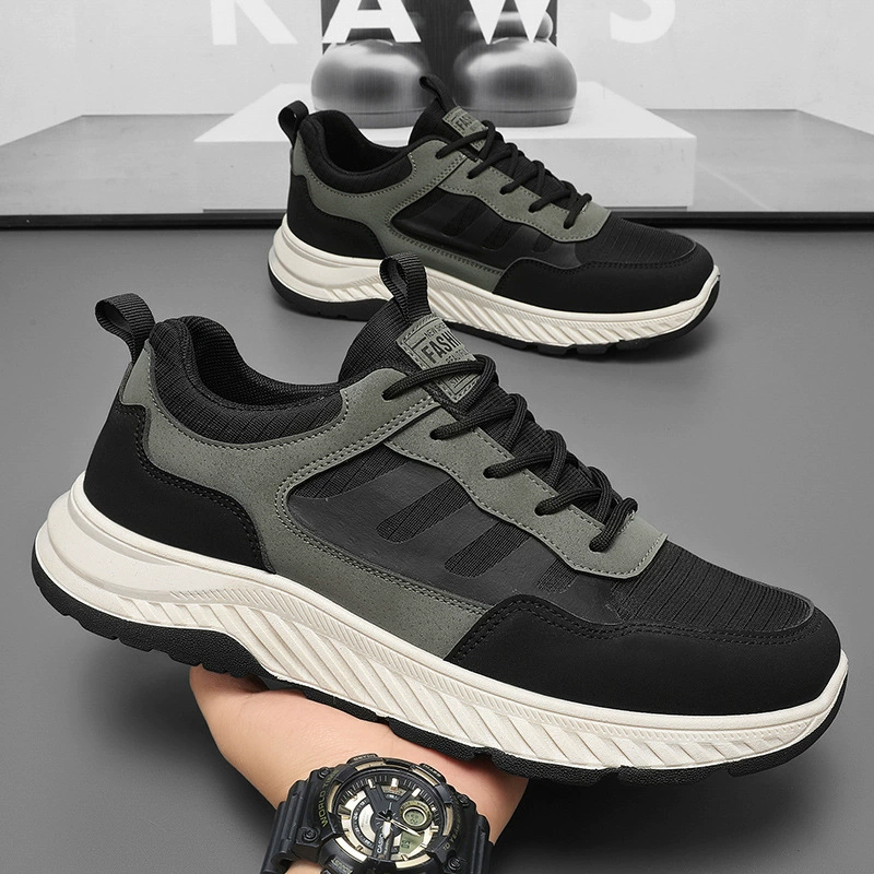 2026 Spring Men's Fashion Trendy Sports Shoes Breathable Running Wear-resistant Soft Sole Casual