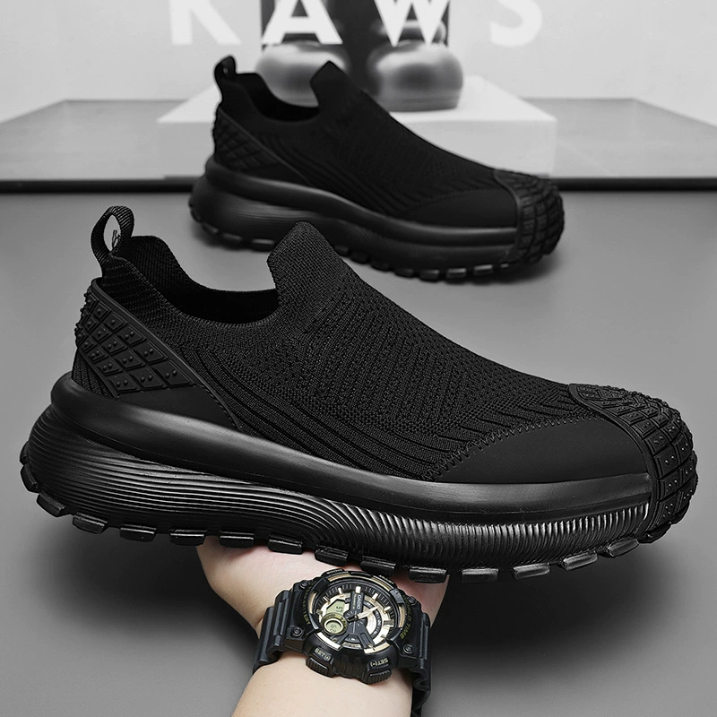 2026 Spring New Men's Breathable Slip-on Anti-odor Casual Shoes Trendy Wear-resistant Sports
