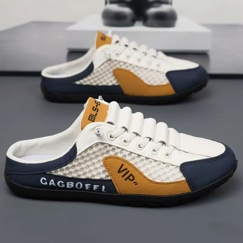Mocassins Slip-On em Mesh Masculino Novo Inverno 2026, Sapatos Casuais Respiráveis