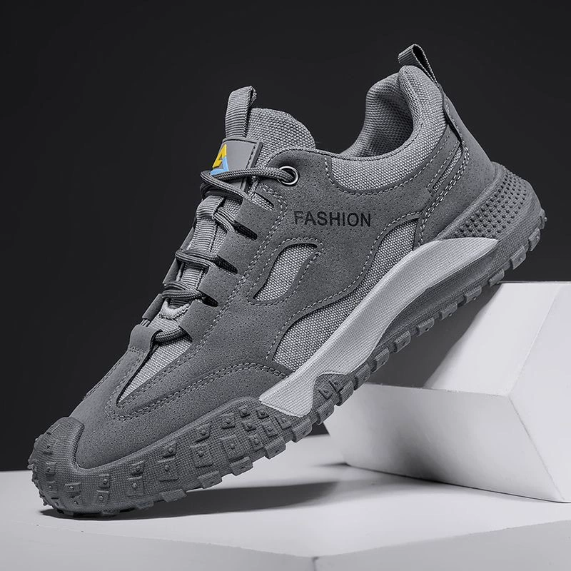 2026 Spring New Men's Sports Wear-resistant Hiking Casual Shoes Breathable Mesh Work Safety Shoes