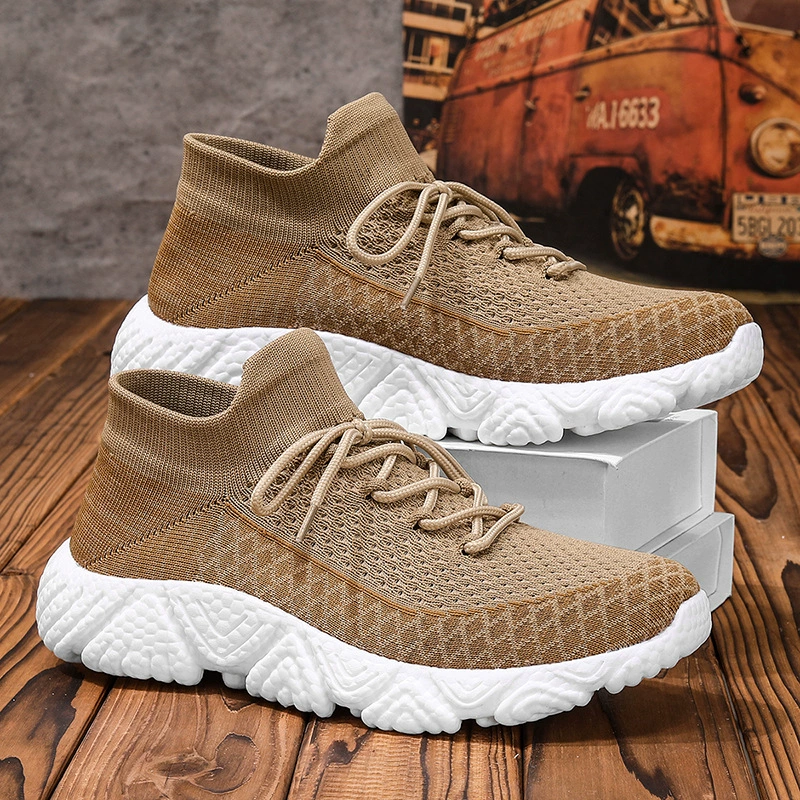 2025 Nouvelles chaussures de running en mesh tricot pour homme, décontractées, légères, voyage