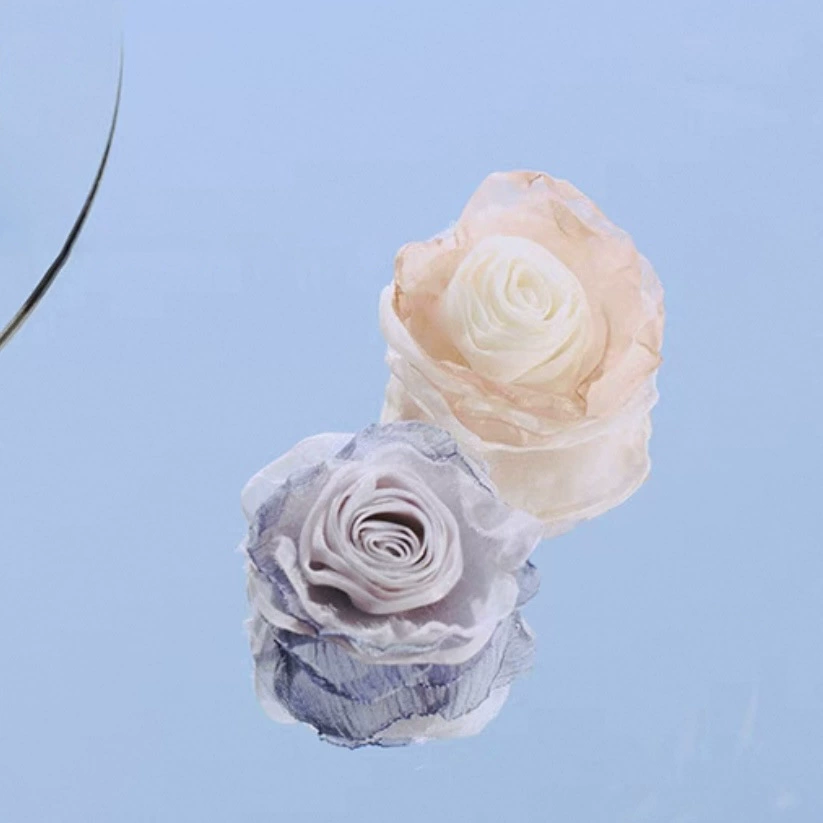 2025 Spring Summer New DIY Woven Velvet Fireworks Shoe Flower Buckle Shoe Flower Decoration
