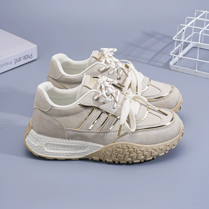 Zapatillas Transpirables Verano 2025 para Mujer, Suela Gruesa Coreana, Zapatos Dad Casual