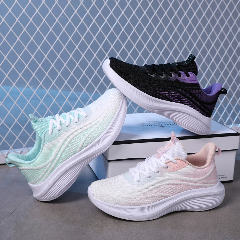 Amazon nouveau homme femme couple chaussures de running tricot légères semelle souple voyage