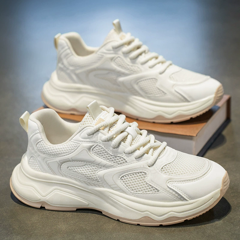 Zapatillas running ligeras de malla transpirable para hombre, invierno 2026, zapatos dad casuales de viaje